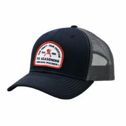 Charcoal/Navy Knife Patch Hat