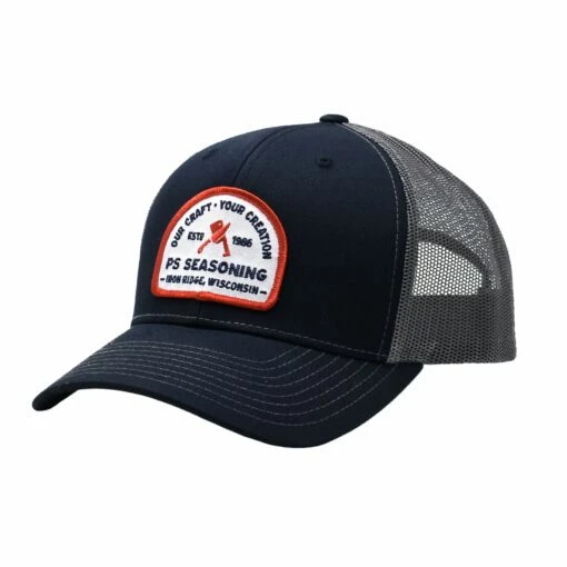 Charcoal/Navy Knife Patch Hat 1 Charcoal/Navy Knife Patch Hat -Seasoning Sales 2024 blue gray trucker hat 79df32e0 6be3 4f77 843c 23bd29ba8fc7